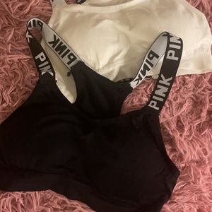 Pink sports bras